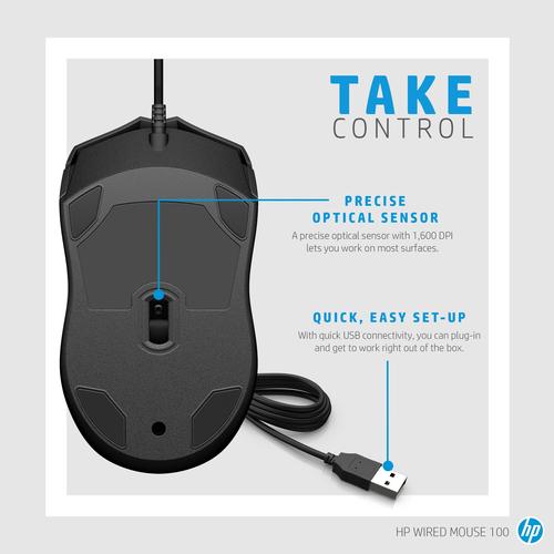 HP 100 muis met kabel - Image 10