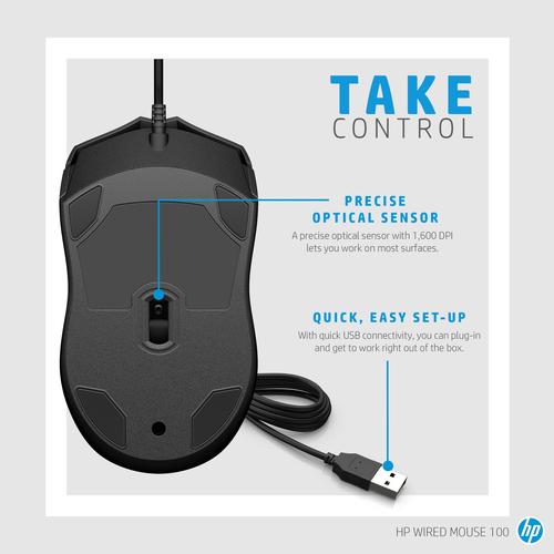 HP 100 muis met kabel - Image 5