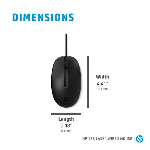 HP 128 lasermuis met kabel - Image 3