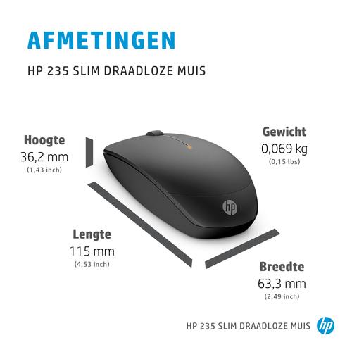 HP 235 Slim draadloze muis - Image 2
