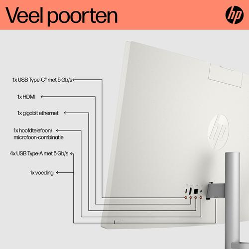 HP 24-cr0050nd AMD Ryzen™ 5 7520U 60,5 cm (23.8") 1920 x 1080 Pixels Alles-in-één-pc 8 GB LPDDR5-SDRAM 512 GB SSD Windows 11 Home Wi-Fi 6 (802.11ax) Zwart - Image 6
