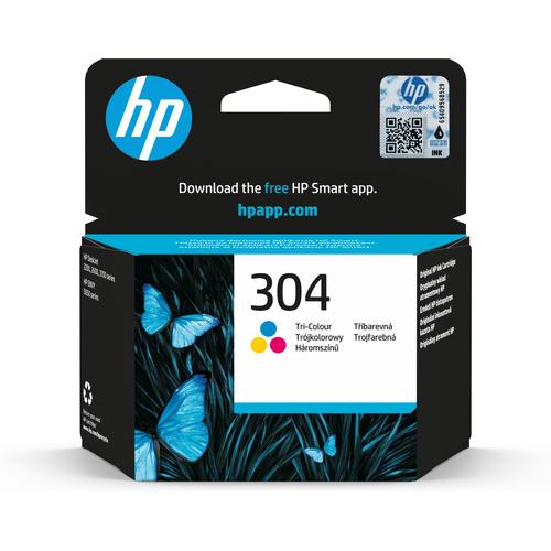 HP 304 originele drie-kleuren inktcartridge - Image 1