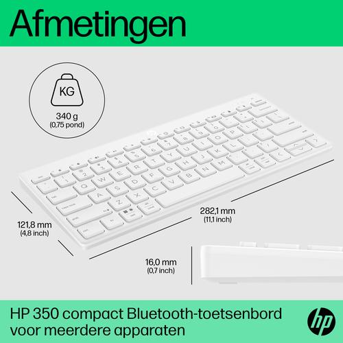 HP 350 Compact Multi-Device Bluetooth Keyboard - Image 2