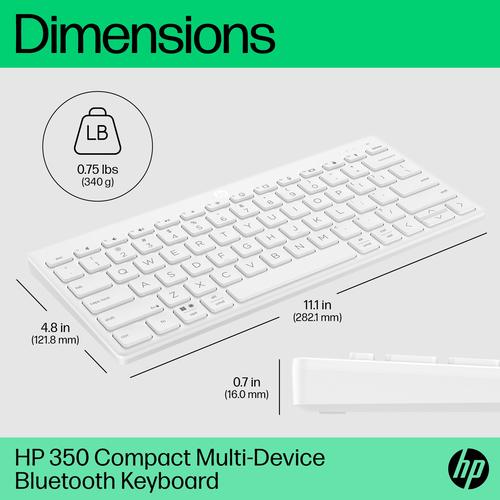 HP 350 Compact Multi-Device Bluetooth Keyboard - Image 3