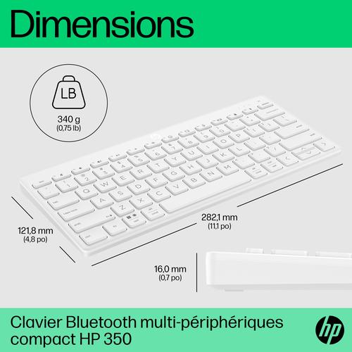 HP 350 Compact Multi-Device Bluetooth Keyboard - Image 5