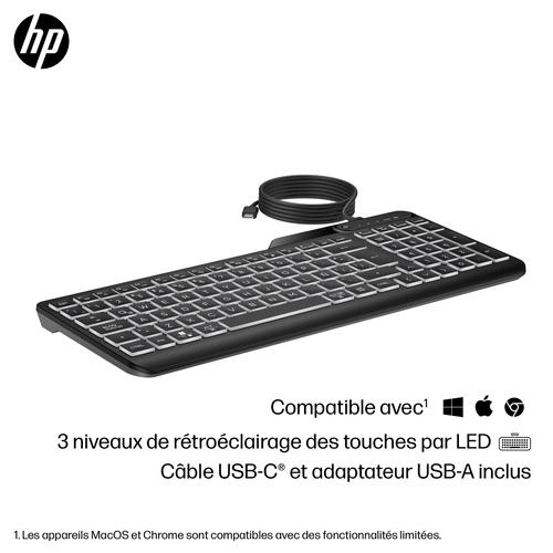 HP 400 backlit toetsenbord met kabel - Image 3