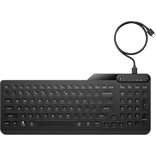 HP 405 backlit toetsenbord met kabel voor meerdere apparaten - Image 1