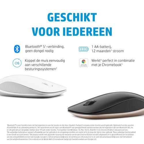HP 410 Slim Silver Bluetooth-muis - Image 6