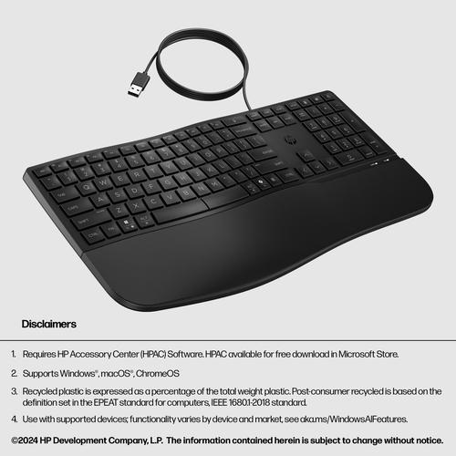 HP 480 Comfort Wired-toetsenbord - Image 8