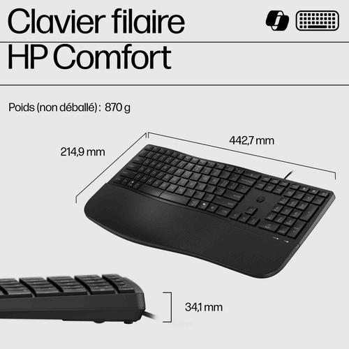 HP 480 Comfort Wired-toetsenbord - Image 9