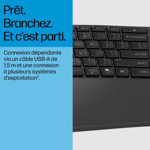 HP 485 CFT WD KBD toetsenbord Kantoor USB Zwart - Image 3