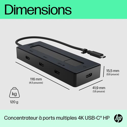 HP 4K USB-C Multiport Hub - Image 5
