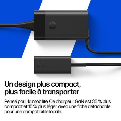 HP 65W Gallium Nitride Wall Charger EURO SmartBuy netvoeding & inverter - Image 2