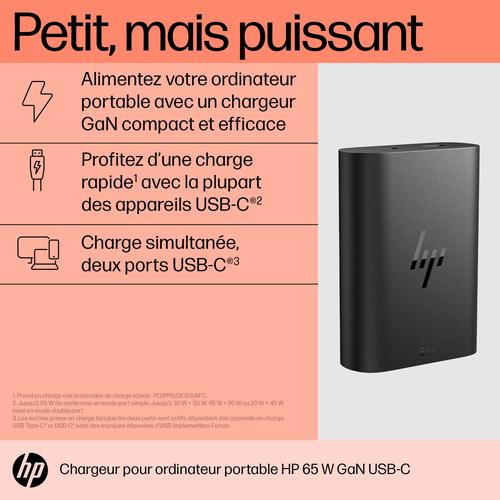 HP 65W GaN USB-C laptoplader - Image 4