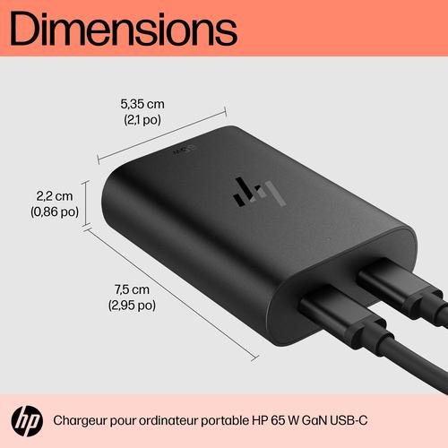 HP 65W GaN USB-C laptoplader - Image 6