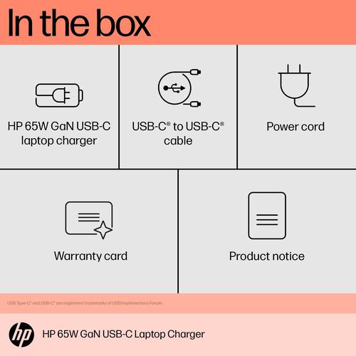 HP 65W GaN USB-C laptoplader - Image 9