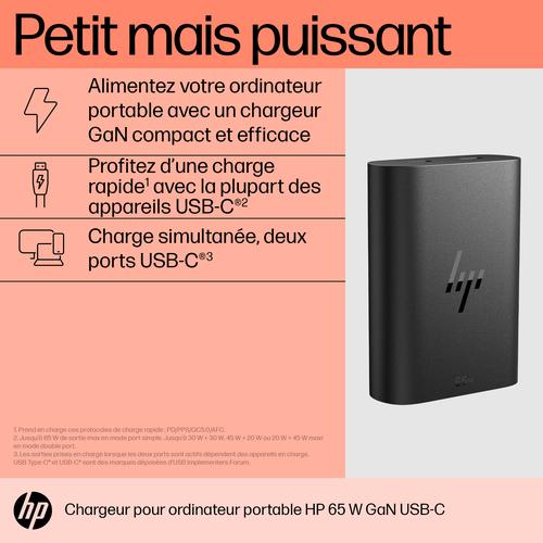 HP 65W GaN USB-C laptoplader - Image 2