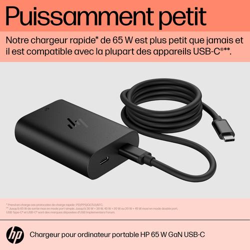 HP 65W GaN USB-C laptoplader - Image 3
