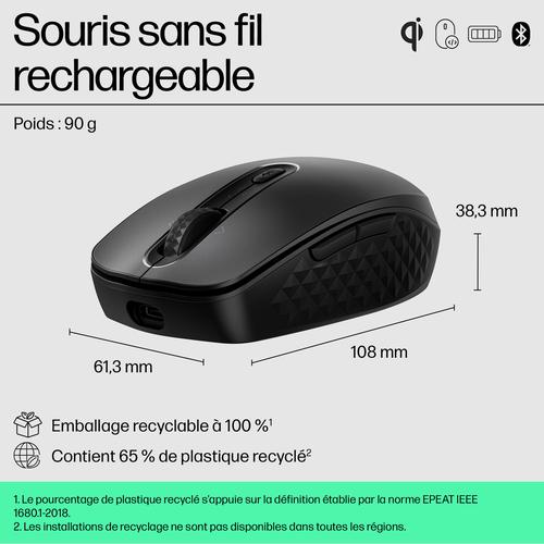 HP 695 Rechargeable Wireless Mouse - Image 3