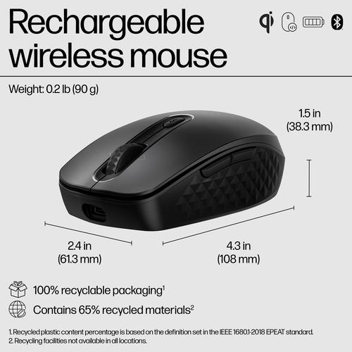 HP 695 Rechargeable Wireless Mouse - Image 9