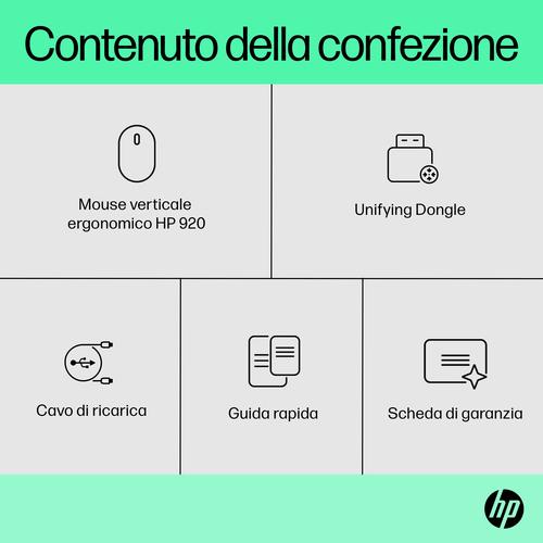 HP 920 Ergonomic Wireless Mouse - Image 4