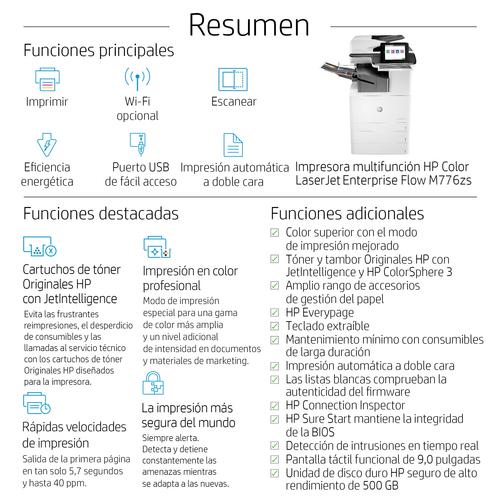 HP Color LaserJet Enterprise Flow MFP M776zs - Image 8