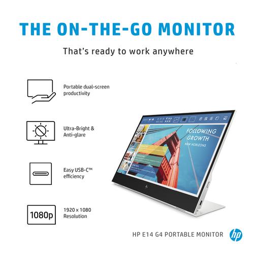 HP E-Series E14 G4 Portable Monitor - Image 8