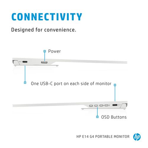 HP E-Series E14 G4 Portable Monitor - Image 9