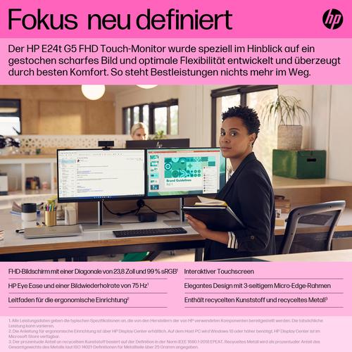 HP E24t G5 FHD Touch Monitor - Image 3