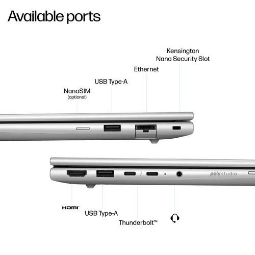 HP EliteBook 6 G1i 14 AI Intel Core Ultra 7 255U Laptop 35,6 cm (14") WUXGA 16 GB DDR5-SDRAM 512 GB SSD Wi-Fi 6E (802.11ax) Windows 11 Pro AI PC Zilver - Image 4