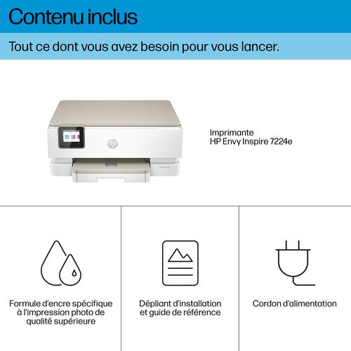HP ENVY Inspire 7224e Draadloos All-in-One Kleur Printer, Instant Ink; Kopieerapparaat, scanner - Image 5