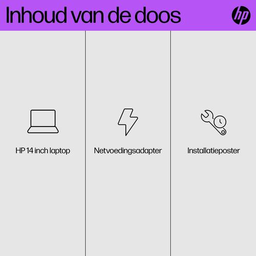 HP Laptop 14-em0065nd AMD Ryzen™ 5 7520U 35,6 cm (14") Full HD 16 GB DDR4-SDRAM 512 GB SSD Wi-Fi 6 (802.11ax) Windows 11 Home Zilver - Image 5