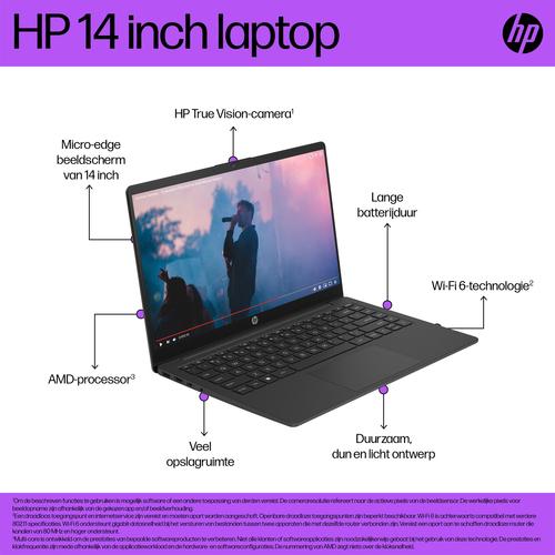 HP Laptop Clamshell Hokie 23C1 R7-7730U 16GB/512GB 14IN W11H AMD Ryzen™ 7 35,6 cm (14") Full HD DDR4-SDRAM SSD Wi-Fi 6 (802.11ax) Windows 11 Home Zilver - Image 6