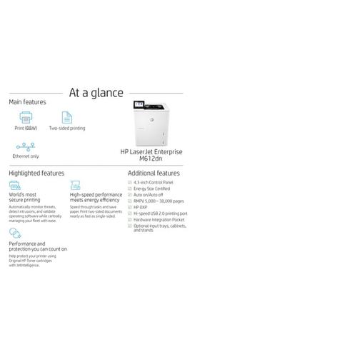 HP LaserJet Enterprise M612dn - Image 3
