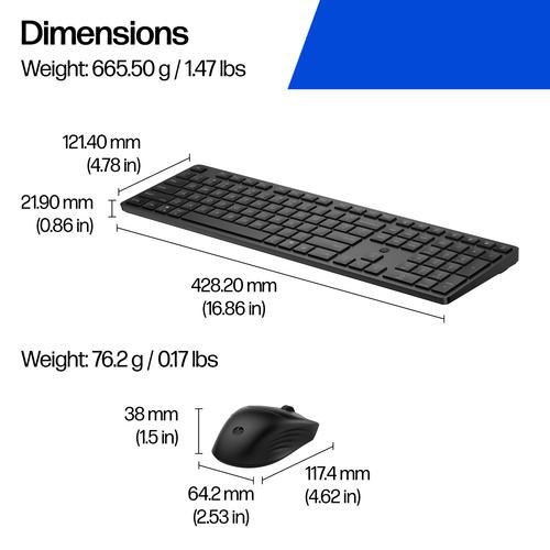 HP multi-device dual-mode muis en toetsenbord combinatie 495C - Image 2