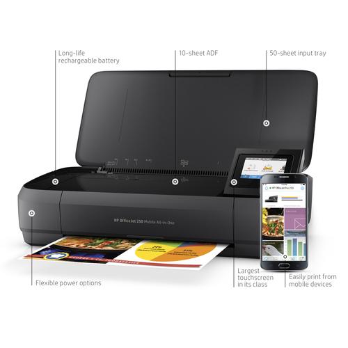 HP OfficeJet Mobile 250 Draadloos All-in-One Kleur Printer, Kopieerapparaat, scanner - Image 10