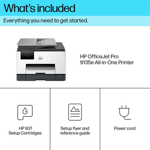 HP OfficeJet Pro 9135e Draadloos All-in-One Kleur Printer, Instant Ink; Dubbelzijdig printen - Image 2