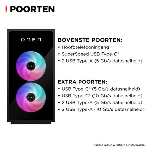 HP OMEN 35L Gaming Desktop GT16-0226nd PC Intel Core Ultra 7 265F 32 GB DDR5-SDRAM 1 TB SSD NVIDIA GeForce RTX 5070 Ti Windows 11 Home Tower AI PC Zwart - Image 5