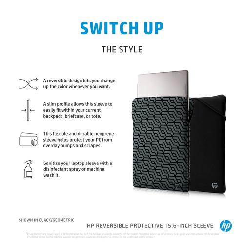 HP omkeerbare beschermende 15,6-inch zilverkleurige laptophoes - Image 6