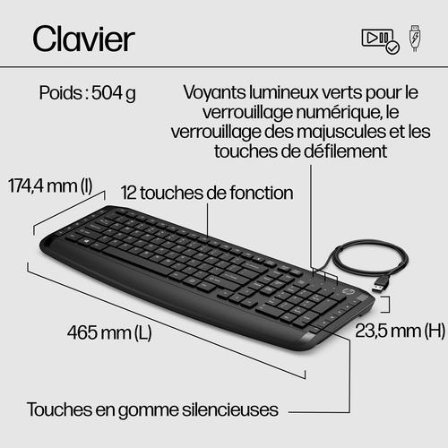 HP Pavilion 9DF28AA#AC0 toetsenbord Inclusief muis Universeel USB Zwart - Image 6