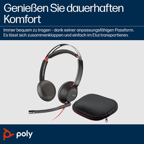 HP Poly Blackwire 5220 stereo USB-C-headset + 3,5 mm stekker + USB-C/A-adapter (bulk) - Image 10