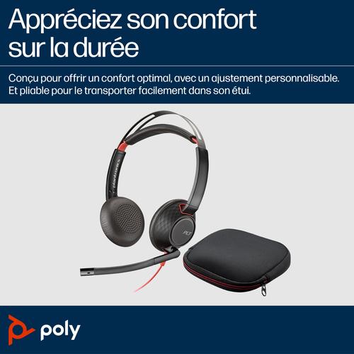 HP Poly Blackwire 5220 stereo USB-C-headset + 3,5 mm stekker + USB-C/A-adapter (bulk) - Image 5