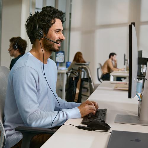 HP Poly Mission 425 Stereo USB Wired Headset (Bulk) - Image 5