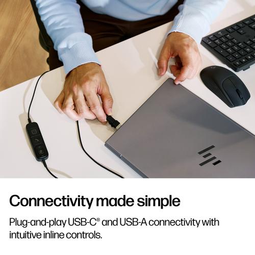 HP Poly Mission 425 Stereo USB Wired Headset - Image 2