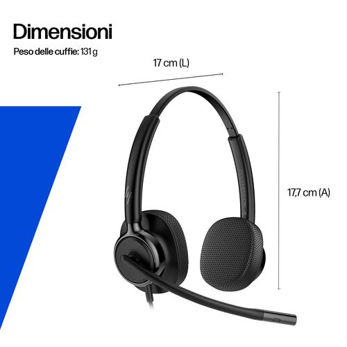 HP Poly Mission 425 Stereo USB Wired Headset - Image 3