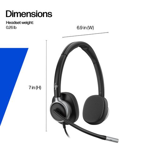HP Poly Mission 615 Monaural USB Wired Headset - Image 7