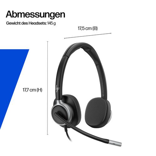 HP Poly Mission 625 Stereo USB Wired Headset (Bulk) - Image 10