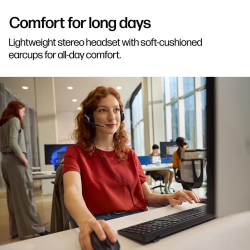 HP Poly Mission 625 Stereo USB Wired Headset - Image 2