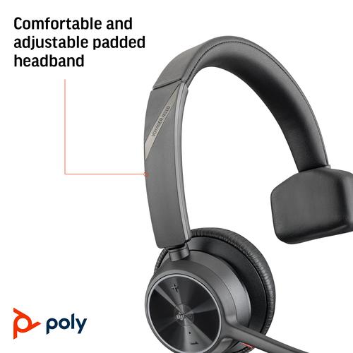HP Poly Voyager 4310 Microsoft Teams Certified USB-C Headset + BT700 dongle - Image 7