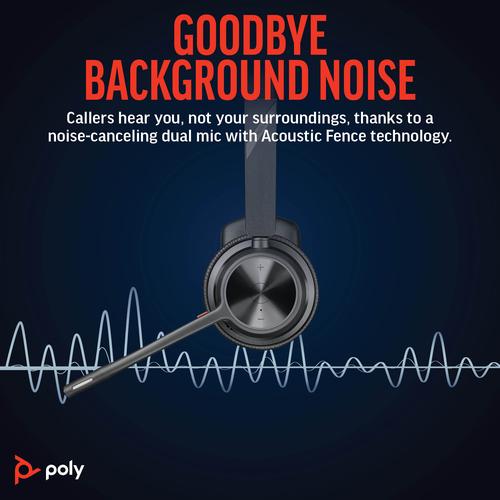 HP Poly Voyager 4310 UC mono headset + BT700 USB-A-adapter + oplaadstandaard - Image 3